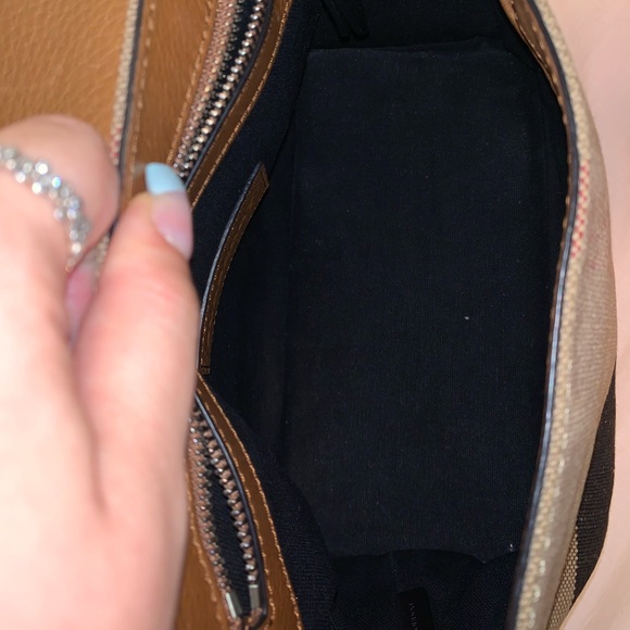 Burberry Brit Grainy Canvas Check Small Crossbody. - Picture 7 of 8
